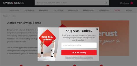 swiss sense kortingscode